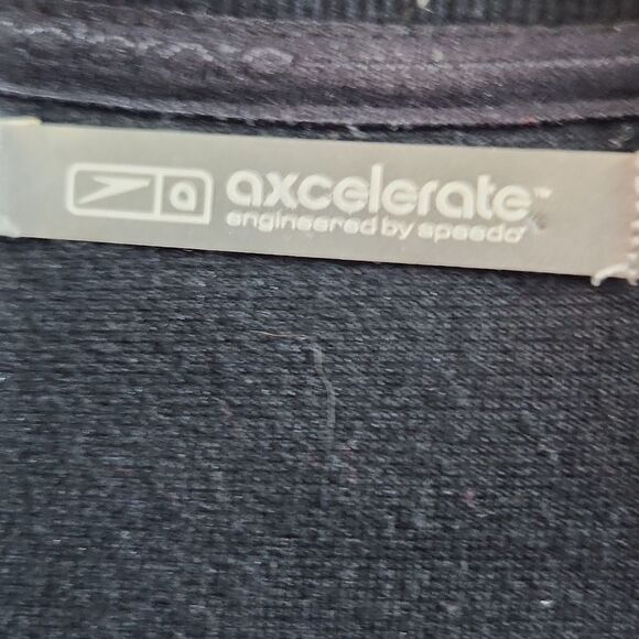 Axcelerate by Speedo Black Velour Track Jacket - Picture 3 of 11